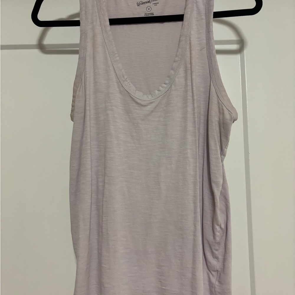 Universal Thread Gray Cream Sleeveless Tank Top